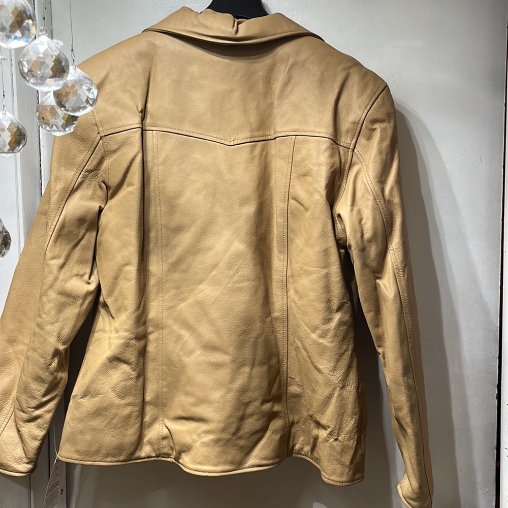 NWT:   Mens Leather jacket with removable liner - Picture 4 of 5